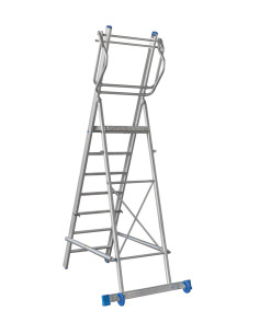 Drabina magazyn TP 1400 6 stopni + podest 2