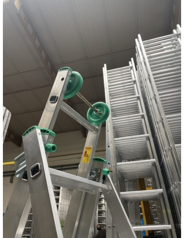 Rolki jezdne ostatniego segmentu drabiny Drabex TP 4200