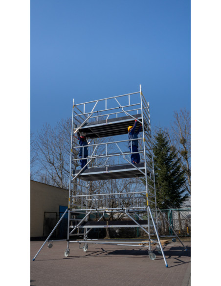 Montaż 3 podestu rusztowania Drabex RA 1120 SR-R