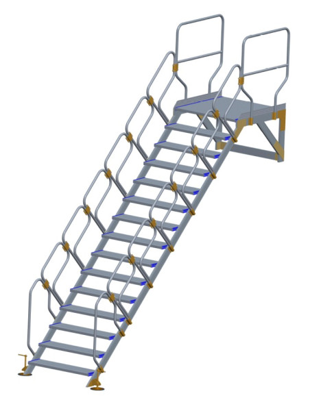 Pomost roboczy z poręczą