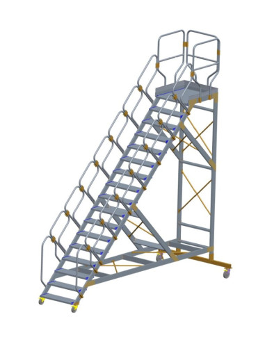 Schody robocze na kółkach