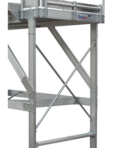 Zbliżenie na konstrukcję podestu