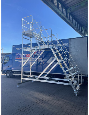 Podest przy ciężarówce