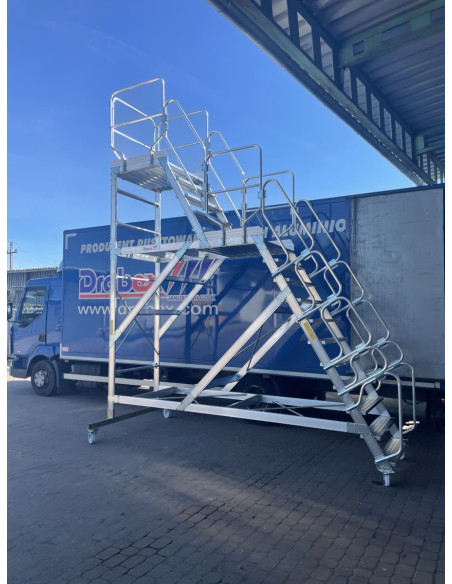 Podest przy ciężarówce