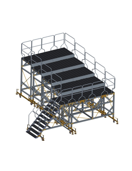 Podest serwisowy schodkowy