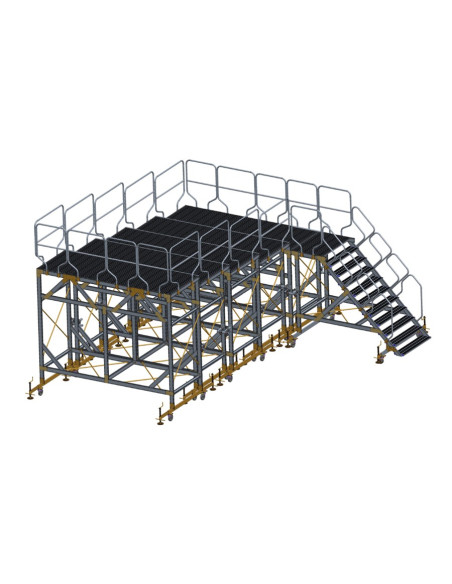 Podest schodkowy do serwisowania samolotów