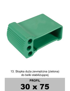 Stopka do belki stabilizującej 30x75